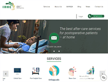 Tablet Screenshot of indiahomehealthcare.com